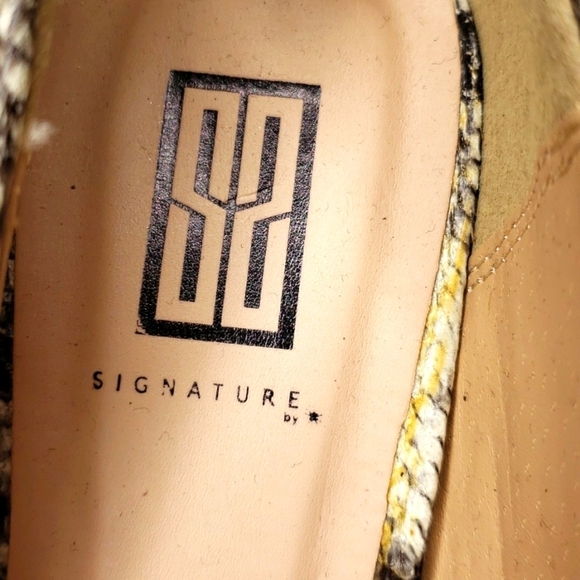 Signature by Shoe dazzle Aundrea Snake print heels 7.5 NEW NWT - Picture 6 of 12